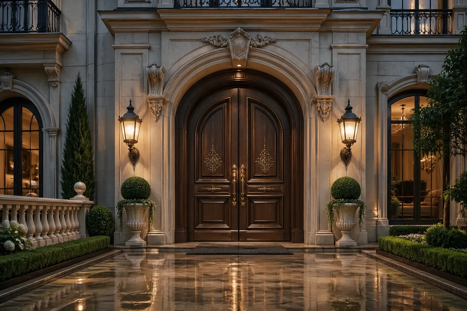 Classic waterproof door for luxury homes
