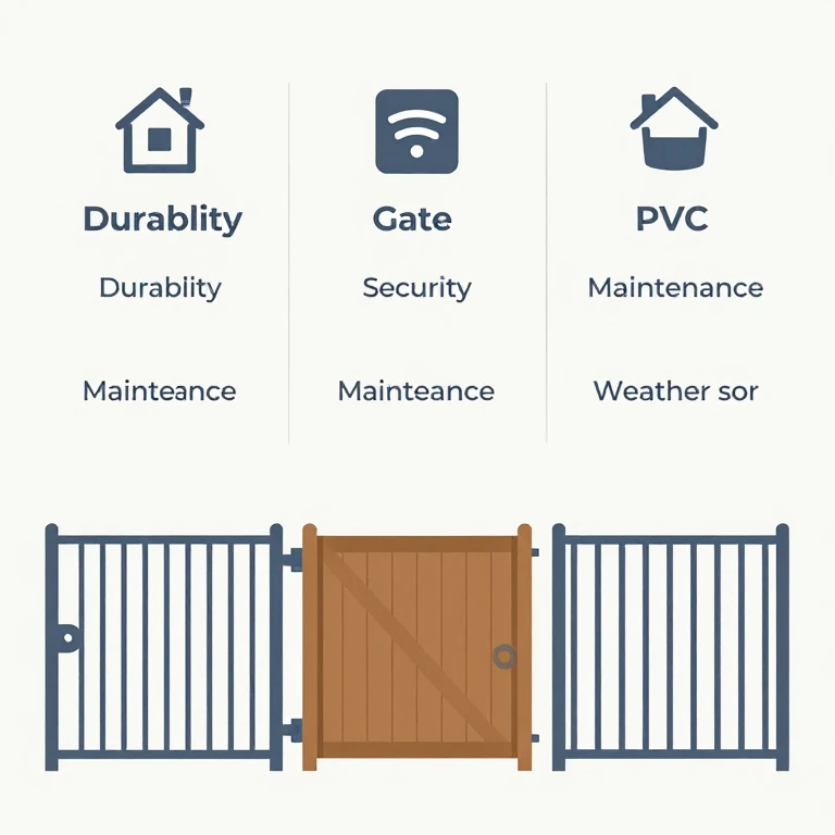 Comparing metal yard doors with wooden and PVC doors