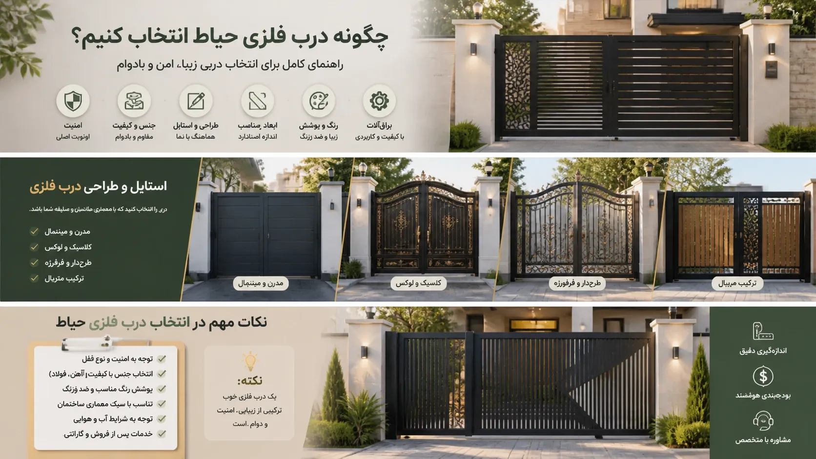 How to choose a metal yard door