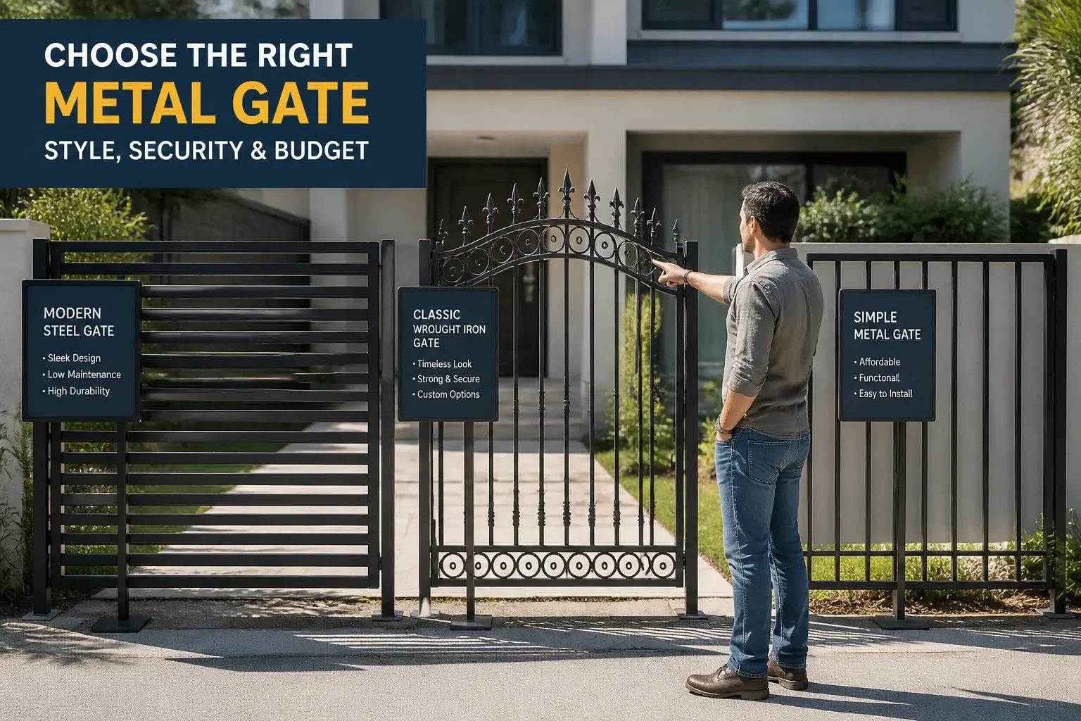 How to choose a metal yard door
