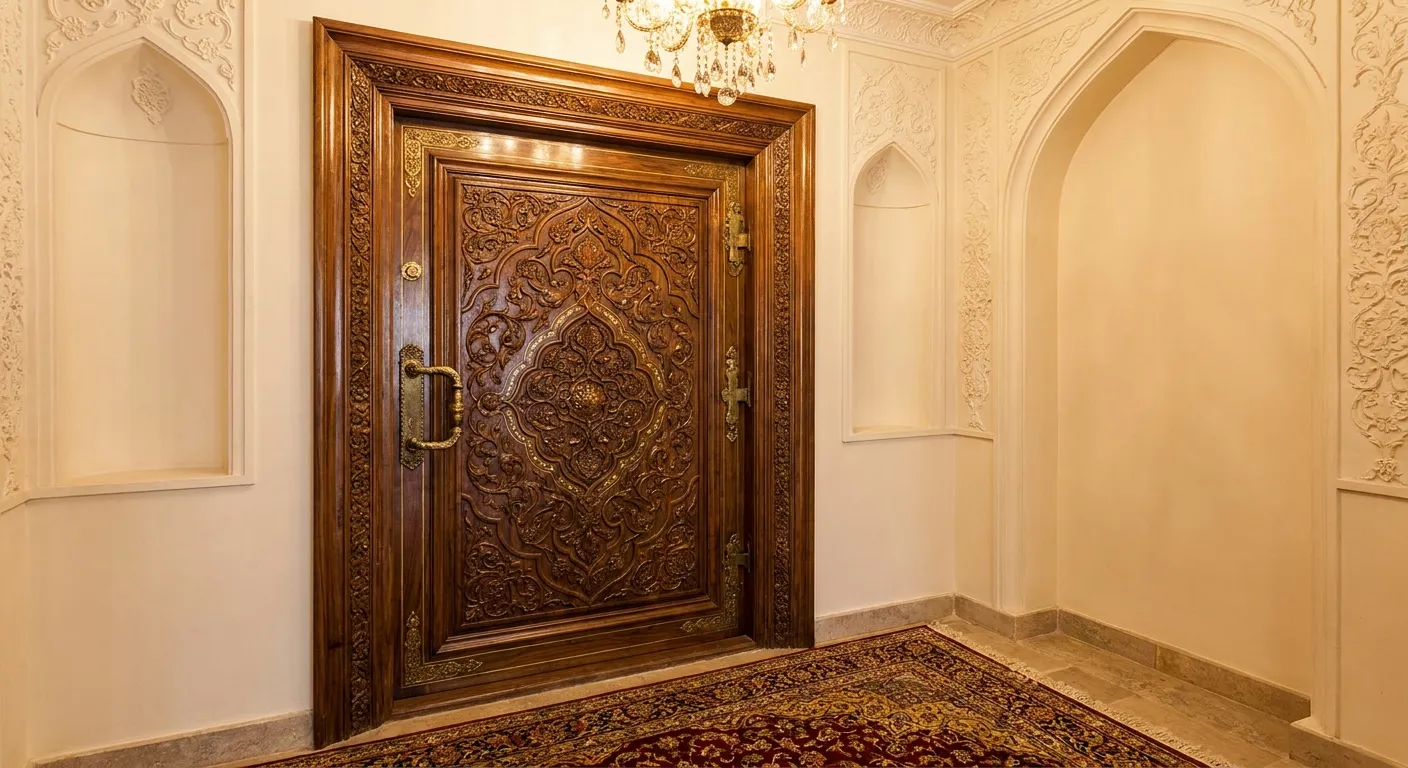 Interior door for classic Iranian style