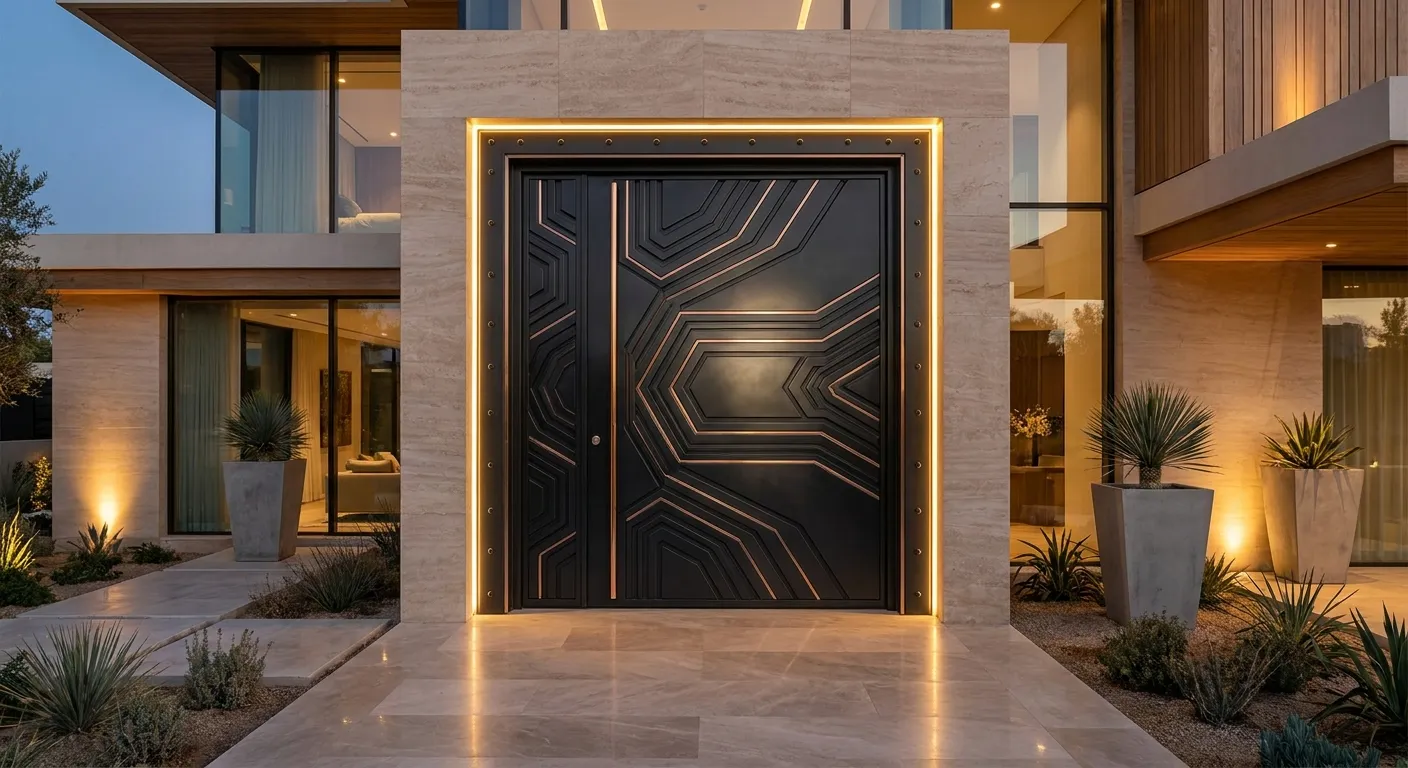 Luxury metal door
