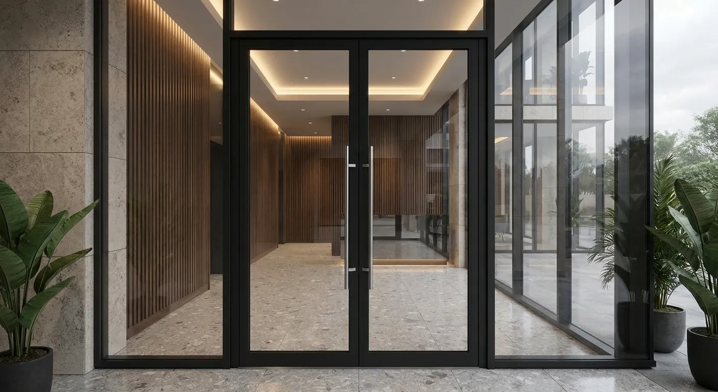 Modern lobby door design