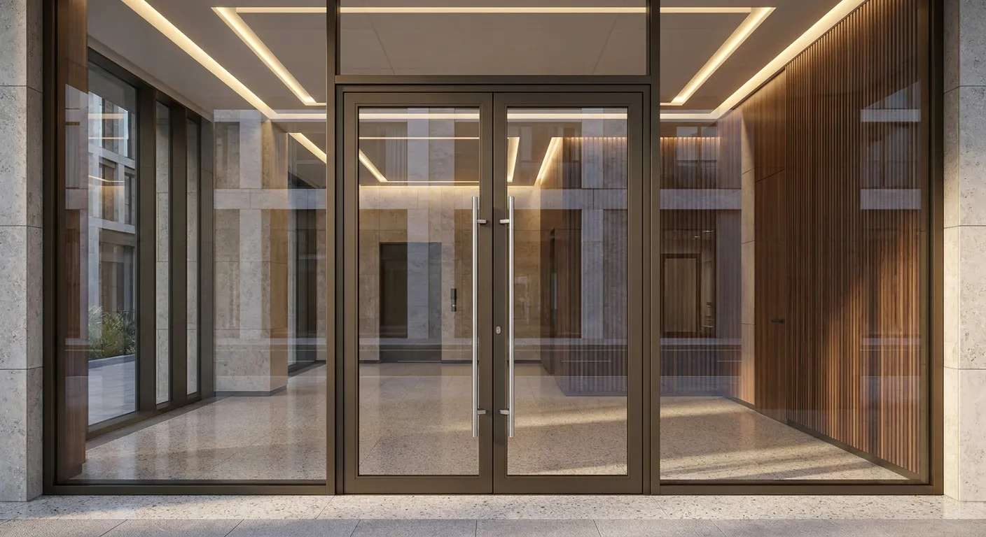 Modern lobby door design