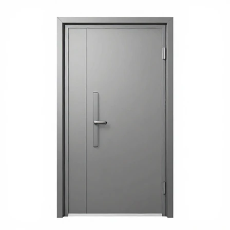 Standard design and size of metal entrance door