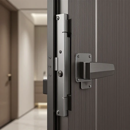 درب ضد سرقت چند قفل دارد و کدام ایمنتر است؟ 3 The anti-theft door has several locks.