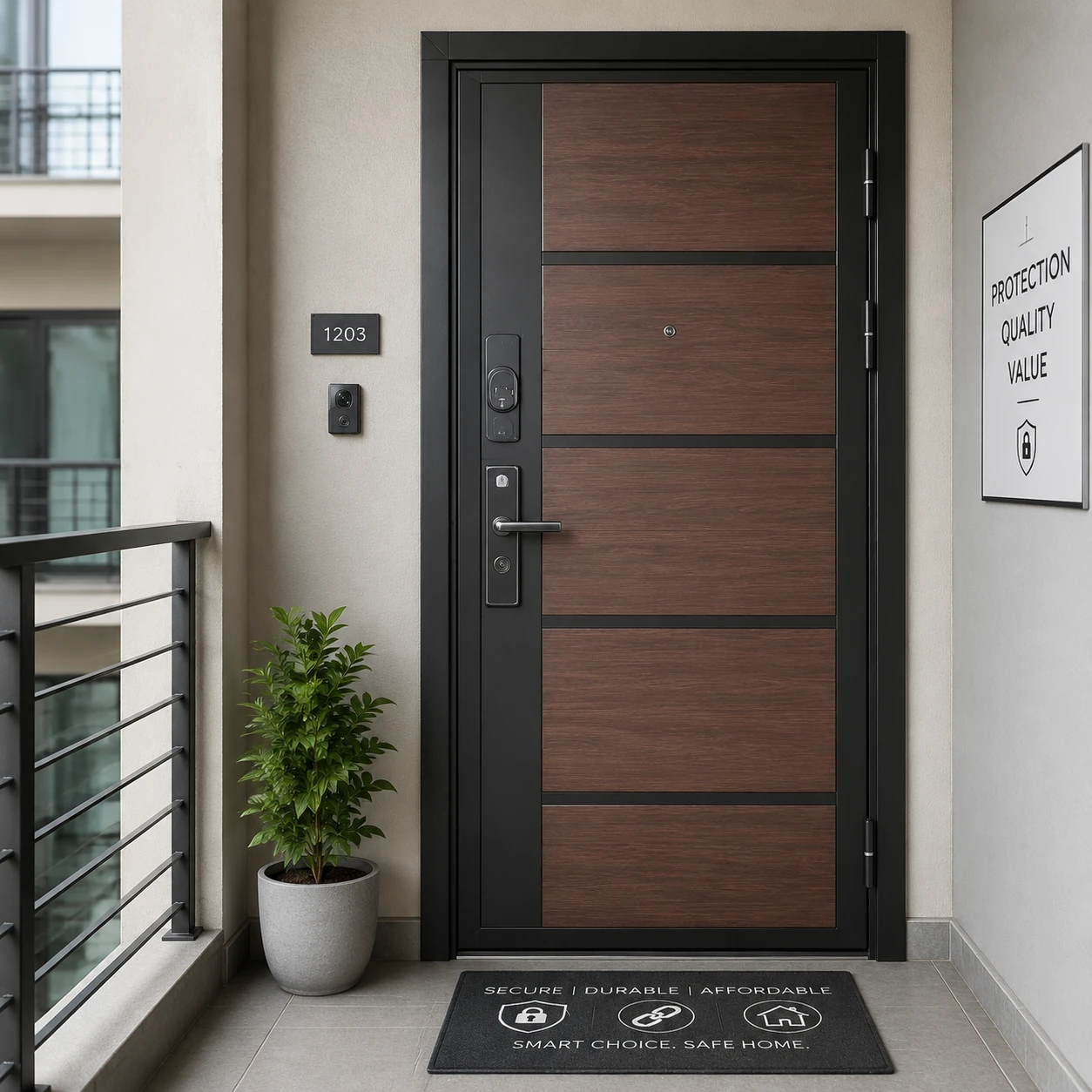 The cheapest anti-theft door on the market