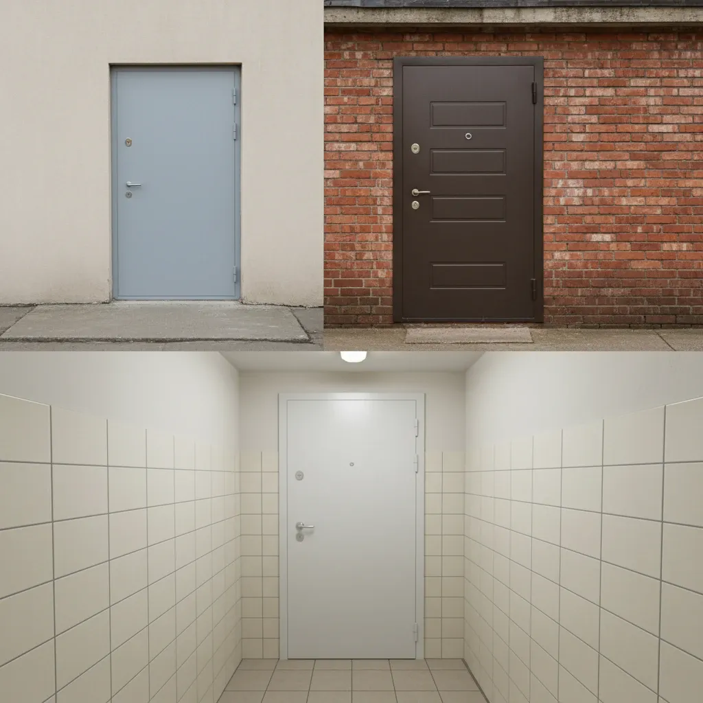 The cheapest metal entrance door models