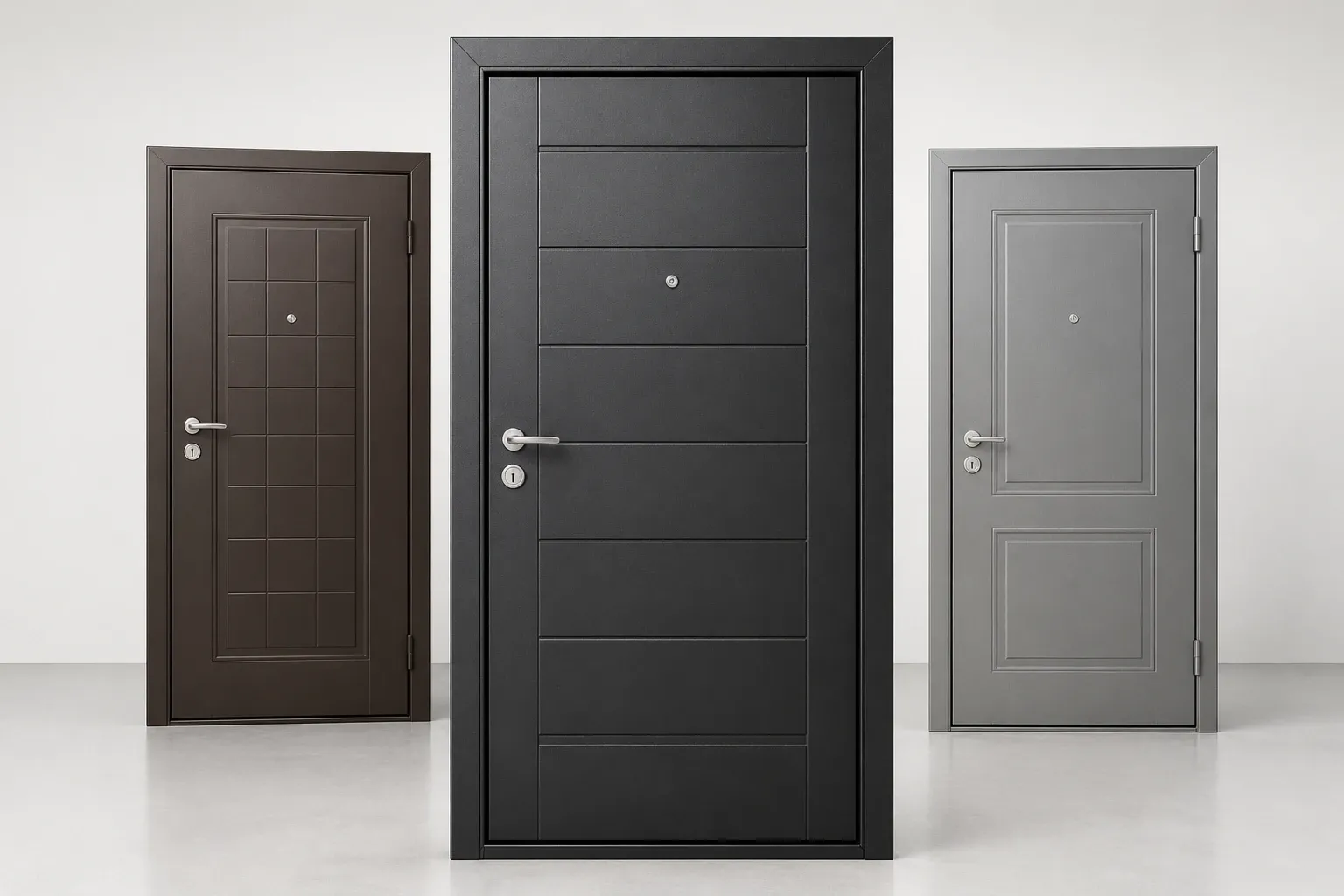 The cheapest metal entrance door models