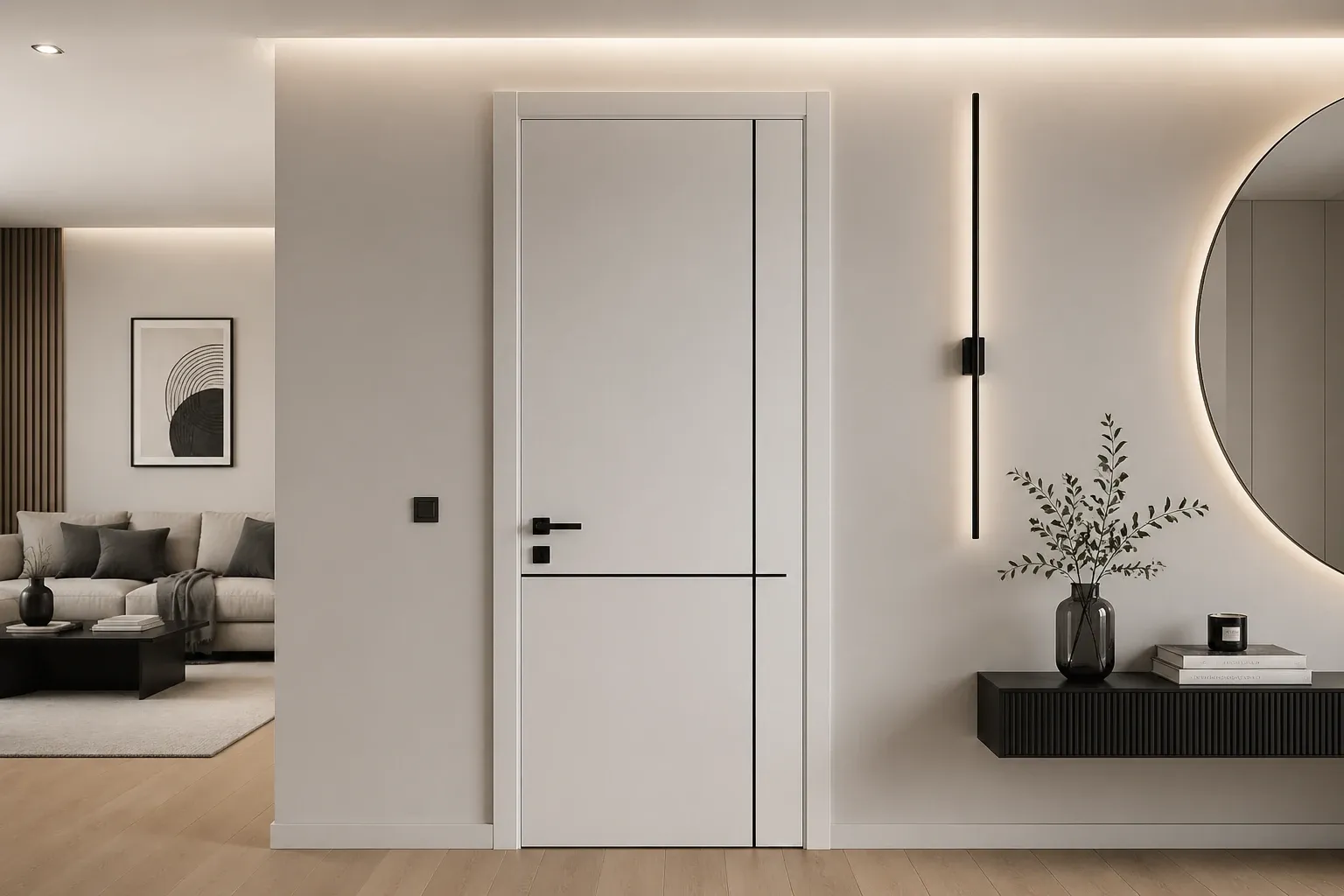 Waterproof door models for small apartments