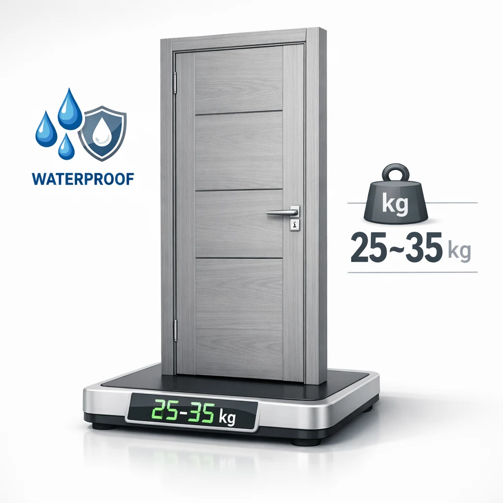 Waterproof door weight