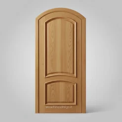 درب هلالی چوبی برجسته مدل 06 با طراحی لوکس و متفاوت، مناسب ورودی ویلا و ساختمان. سفارش در ابعاد، رنگ و روکش دلخواه با اجرای حرفه‌ای.