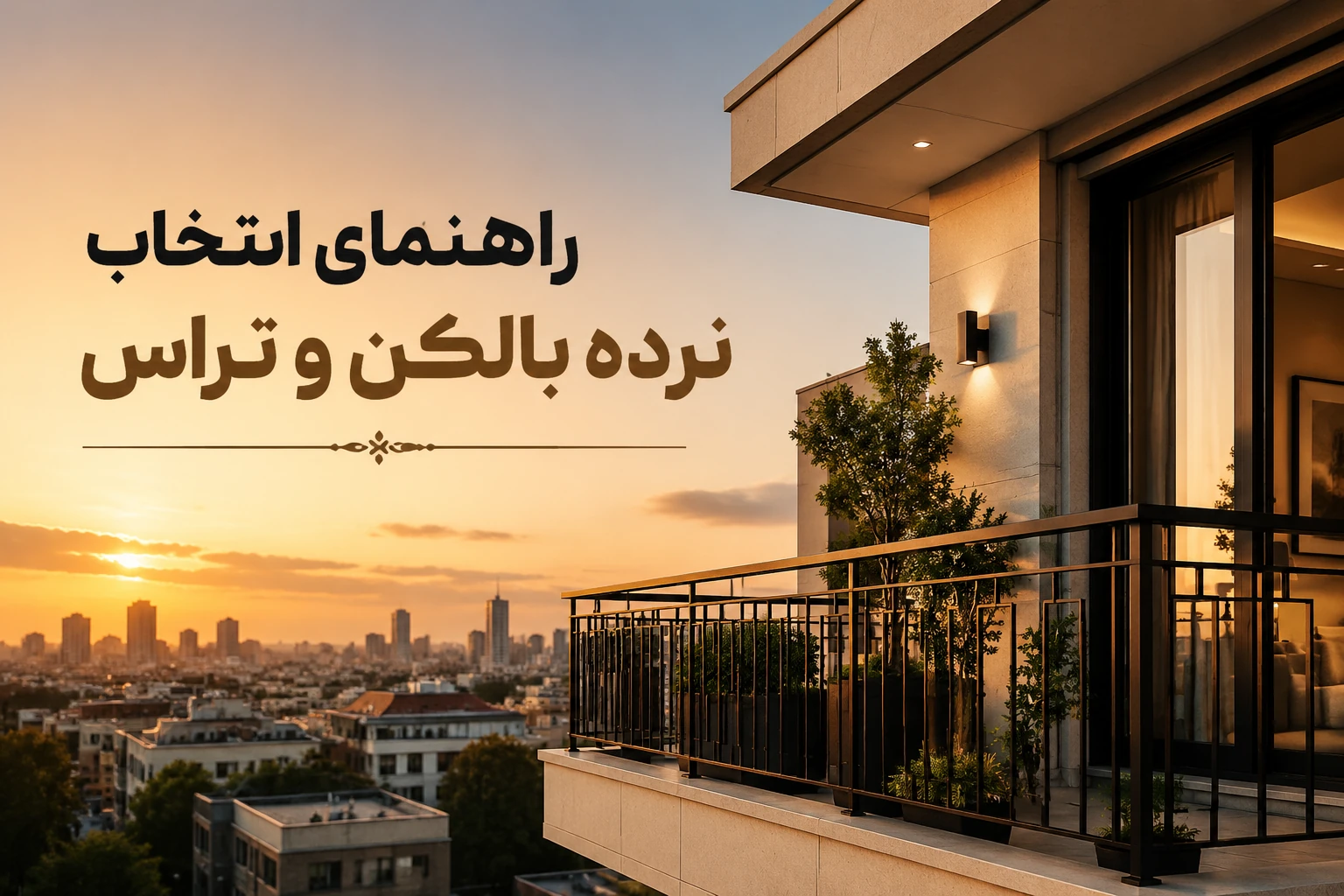 راهنمای کامل انتخاب نرده بالکن و تراس