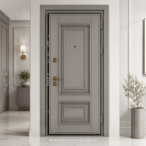 درب ضد سرقت طوسی کلاسیک کد 30553