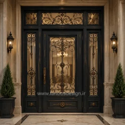درب لابی فلزی کلاسیک - کد 30258