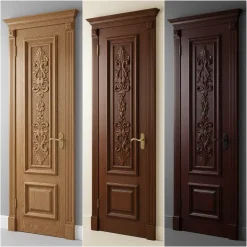درب داخلی کلاسیک روکش بلوط طبیعی کد 30540