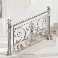 نرده پله استیل کلاسیک کد 30460