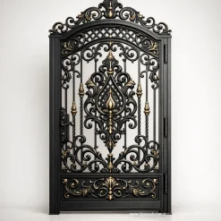 درب نفررو فلزی کلاسیک فرفورژه - کد 30195