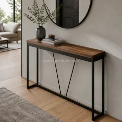 کنسول باریک ورودی خانه فلز و ترموود کد 30307