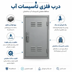 درب فلزی تاسیسات آب کد 30701