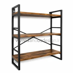 شلف دیواری دکوراتیو چوب و فلز کد 30328