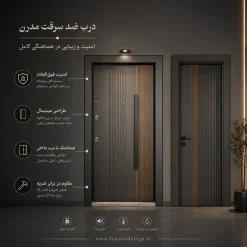 درب ورودی آپارتمان ضد سرقت 30514