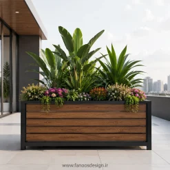 فلاورباکس چوبی مدرن کد 30361