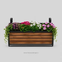 باکس گل دیواری چوبی مدرن کد 30363