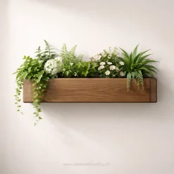 فلاورباکس روف گاردن چوبی فلزی مدرن کد 30365