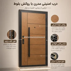 درب ضد سرقت مدل بلوط مدرن کد 30529