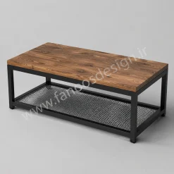 میز جلو مبلی صنعتی چوب و فلز مدل مدرن کد 30335