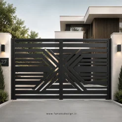 درب حیاط فلزی مدرن - کد 30238