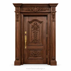 درب ورودی چوبی لوکس تک لنگه کد 30400