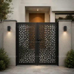 درب حیاط فلزی برش لیزری - کد 30189