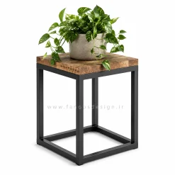 استند گلدان فلزی چوبی کد 30298