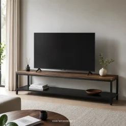 استند TV مینیمال چوب و فلز کد 30310