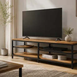 استند TV مینیمال چوب و فلز کد 30310
