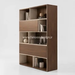کتابخانه مدرن چوبی کد 30421