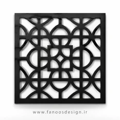 پنل مشبک فلزی CNC دیواری - کد 30220