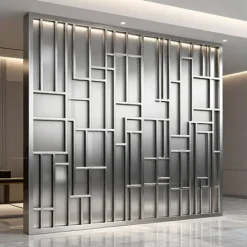 پنل مشبک استیل CNC مدرن کد 30485