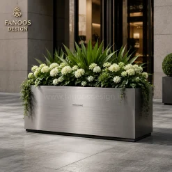 فلاورباکس استیل مدرن کد 30476