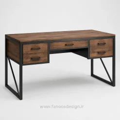 میز اداری چوب و فلز مینیمال کد 30412