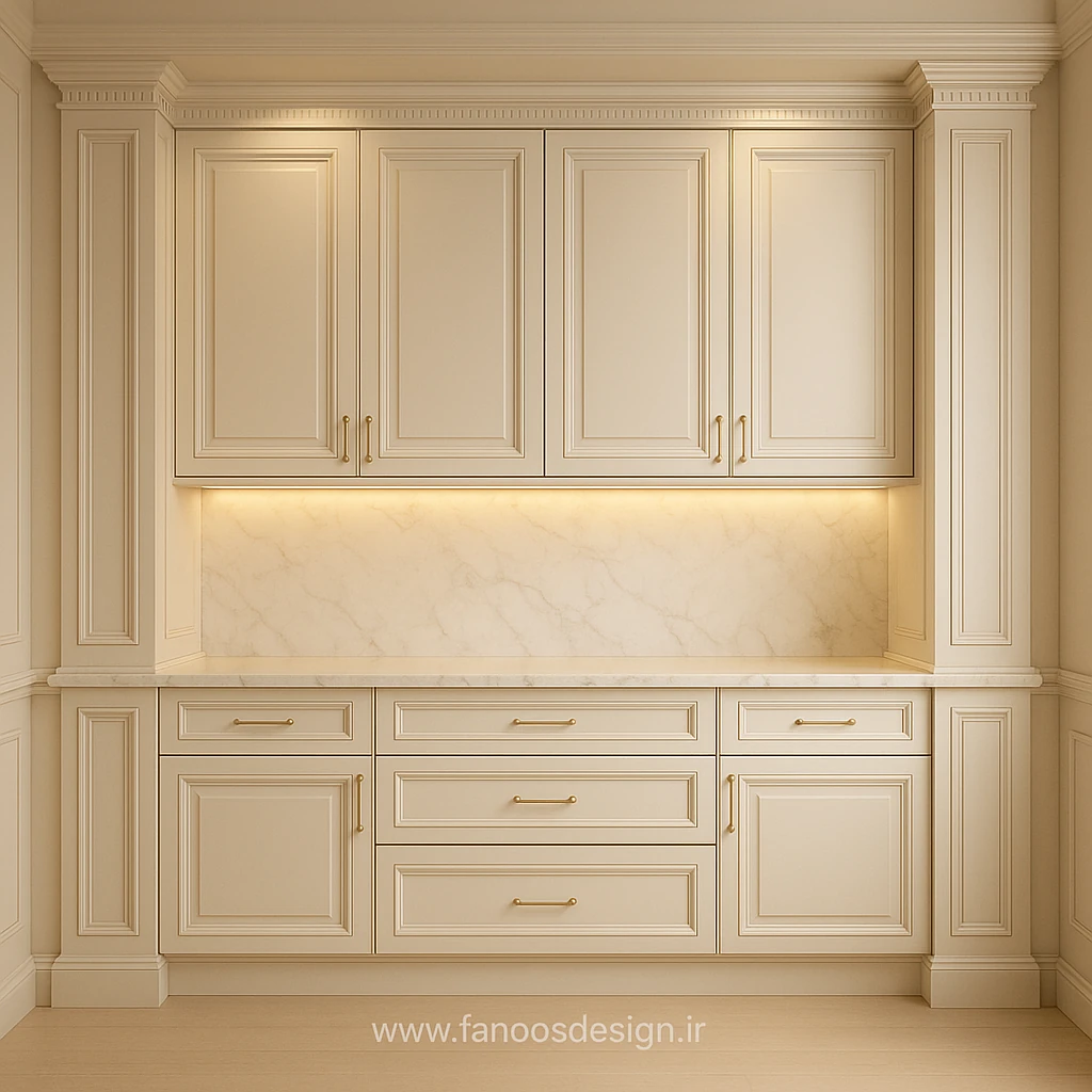 کابینت آشپزخانه نئوکلاسیک کد 30325