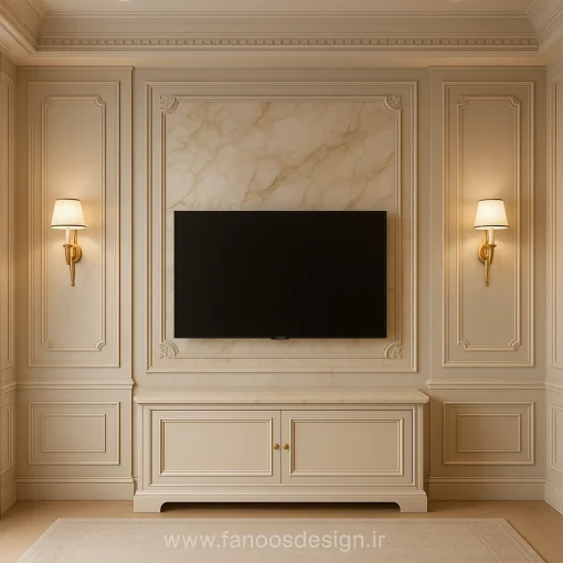 تی‌وی‌وال (TV Wall) نئوکلاسیک کد 30327