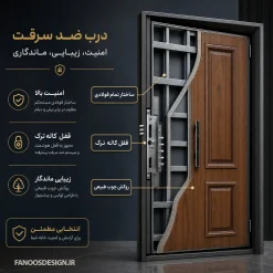 درب ضد سرقت مینیمال کلاسیک کد 30537 5 درب ضد سرقت مینیمال کلاسیک کد 30537