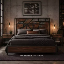 ست تخت خواب صنعتی Nova Bed Set کد 30405