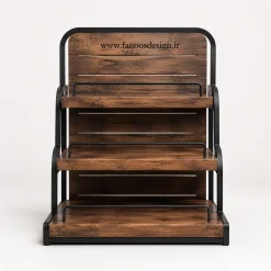 استند رومیزی فروشگاهی چوب و فلز کد 30327