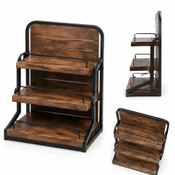استند رومیزی فروشگاهی چوب و فلز کد 30327