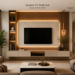 تی‌وی‌وال (TV Wall) مدرن - کد 30306