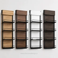 استند فروشگاهی دیواری چوب و فلز کد 30321